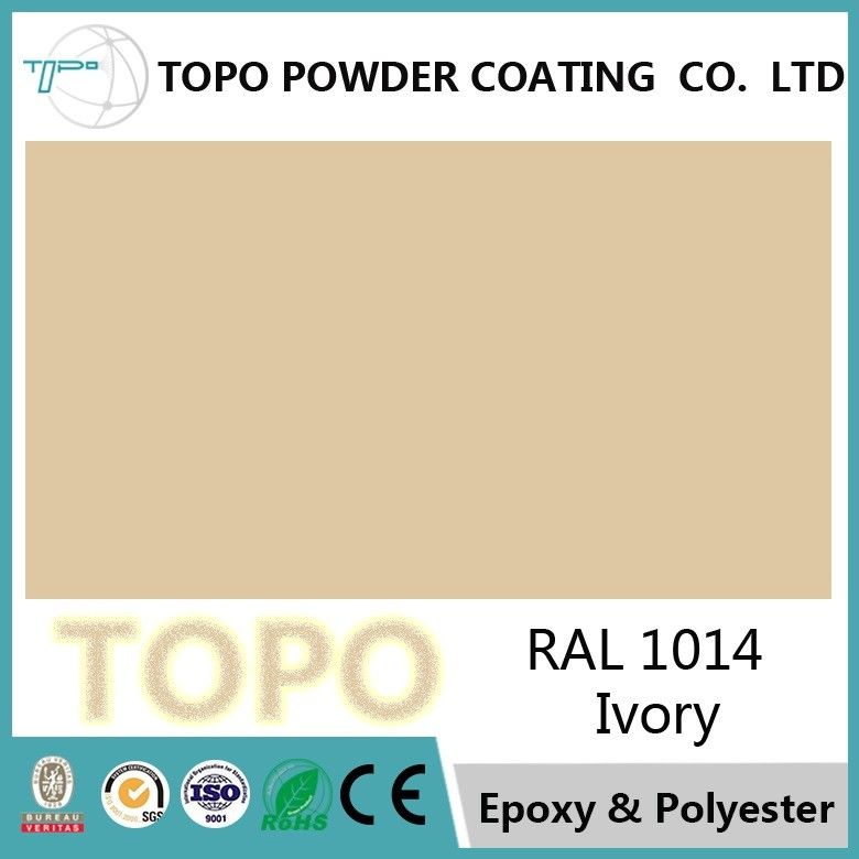 Poudre pure fiable de polyester de TGIC enduisant la couleur d'ivoire de RAL 1014 écologique
