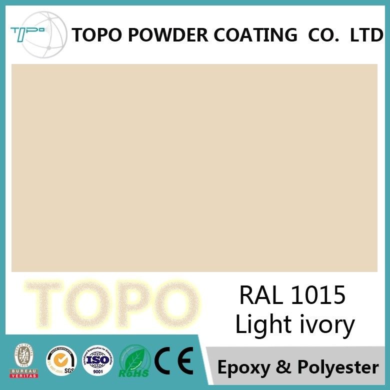 Revêtement léger de poudre de polyester de l'ivoire TGIC de RAL 1015, revêtement durable de poudre de TGIC