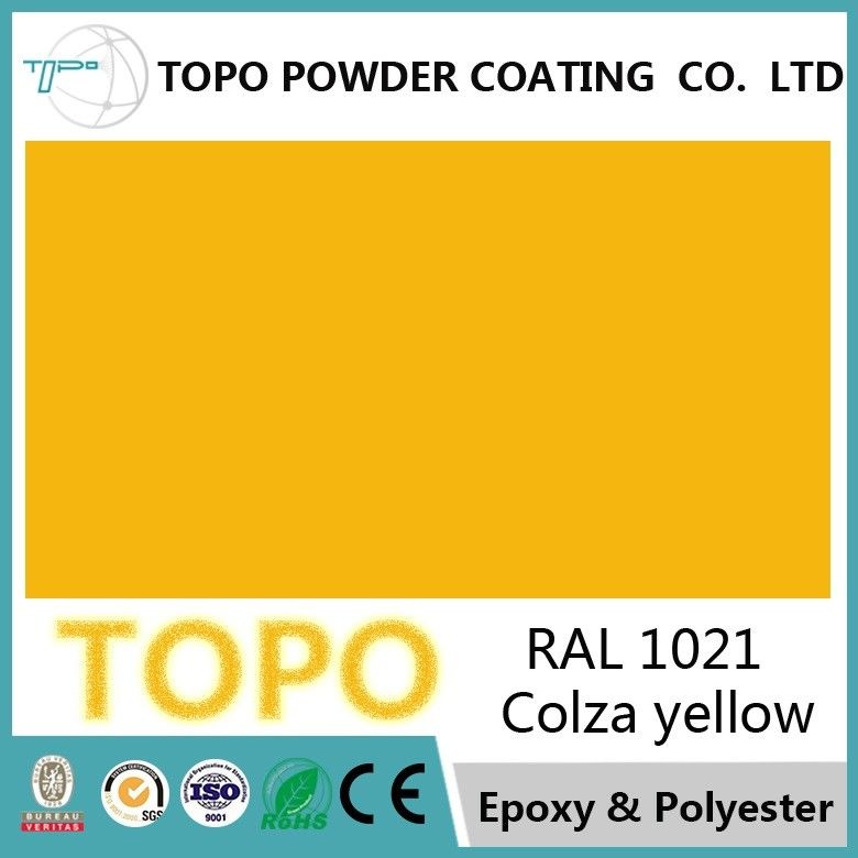 TGIC libèrent la couleur 1021 jaune de colza de la peinture RAL de revêtement de poudre de polyester