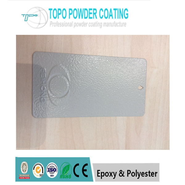 Résine électrostatique de polyester de texture enduisant le bas lustre de la couleur Ral7032 grise