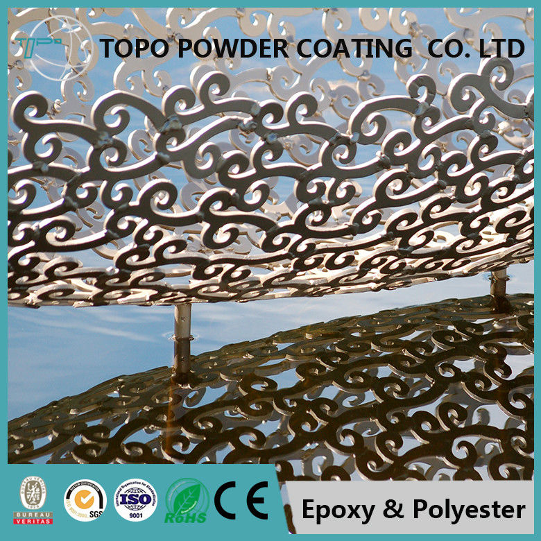 Manteau métallique de poudre d'équipements de jardin avec l'effet brillant de cuivre blanc en métal
